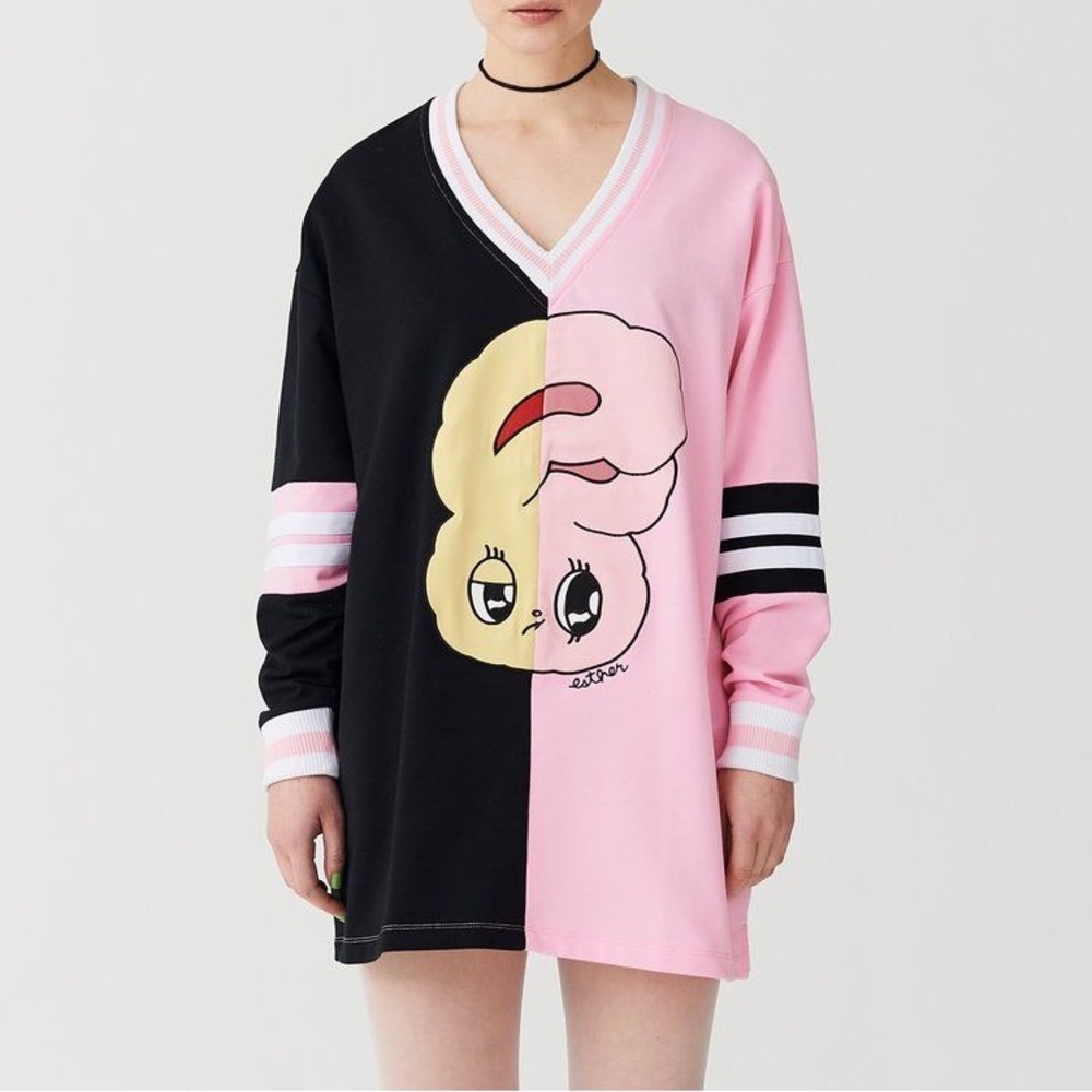 Lazy Oaf x Esther Bunny Split Jersey